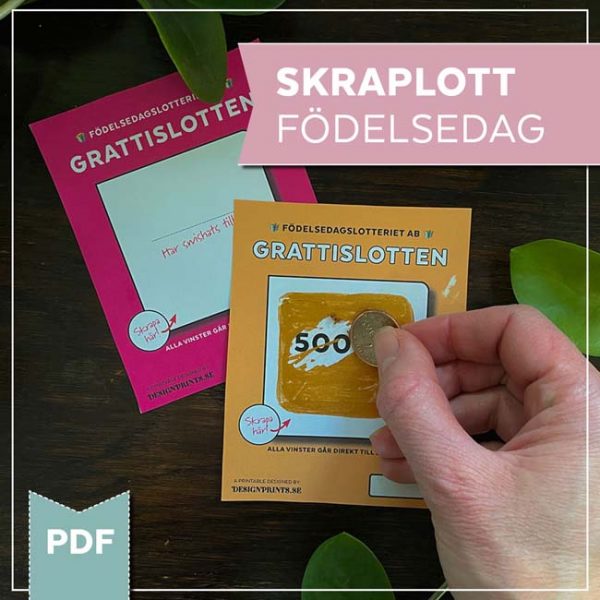 Skraplott födelsedag - gör din egen skraplott