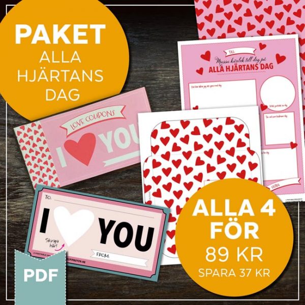 paket Alla hjärtans dag